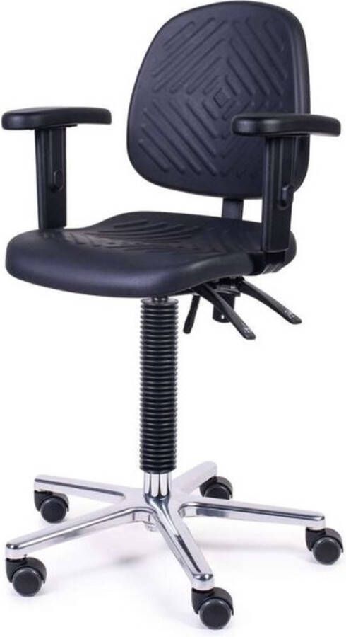 Jonghagen.nl MTM zwarte Stoel WODAN 200-AA zithoogte: 47 67 cm