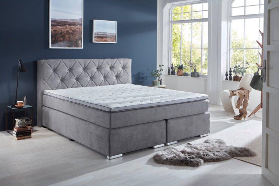 Mube Boxspring BX2100 Baker Boxspring Set Grijs 180X200cm