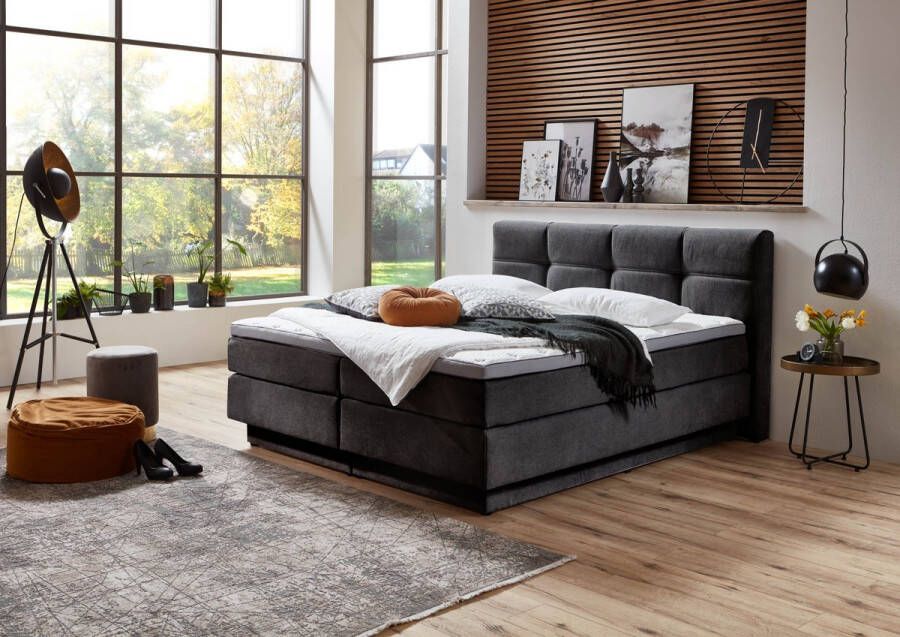Mube Boxspring BX2110 Portage Boxspring Set 180X200cm Antraciet