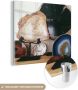 MuchoWow Glasschilderij 50x50 cm Schilderij acrylglas Agaat collectie op een bureau Foto op glas Schilderijen - Thumbnail 1