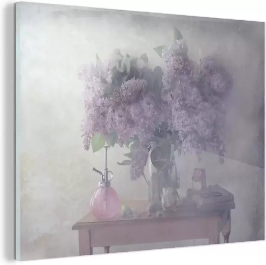 MuchoWow Glasschilderij 40x30 cm Schilderij acrylglas Bloemen Tafel Stilleven Foto op glas Schilderijen - Foto 3