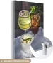 MuchoWow Glasschilderij 40x60 cm Schilderij acrylglas Cocktails met dure drank op een marmeren tafel Foto op glas Schilderijen - Thumbnail 2