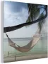 MuchoWow Glasschilderij 50x50 cm Schilderij acrylglas Hangmat Palmboom Zee Foto op glas Schilderijen - Thumbnail 3