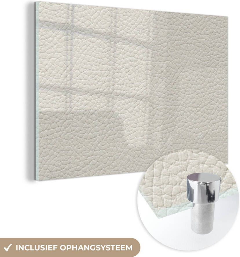 MuchoWow Glasschilderij 180x120 cm Schilderij acrylglas Leer Structuur Dierenhuid Foto op glas Schilderijen - Foto 4