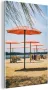 MuchoWow Glasschilderij 20x30 cm Schilderij acrylglas Parasols op Sugar Beach Foto op glas Schilderijen - Thumbnail 2