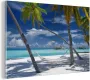 MuchoWow Glasschilderij 90x60 cm Schilderij acrylglas Strand Zomer Hangmat Foto op glas Schilderijen - Thumbnail 2