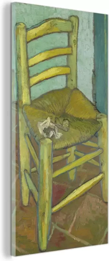 MuchoWow Glasschilderij Vincents stoel Vincent van Gogh 60x120 cm Acrylglas Schilderijen Foto op Glas