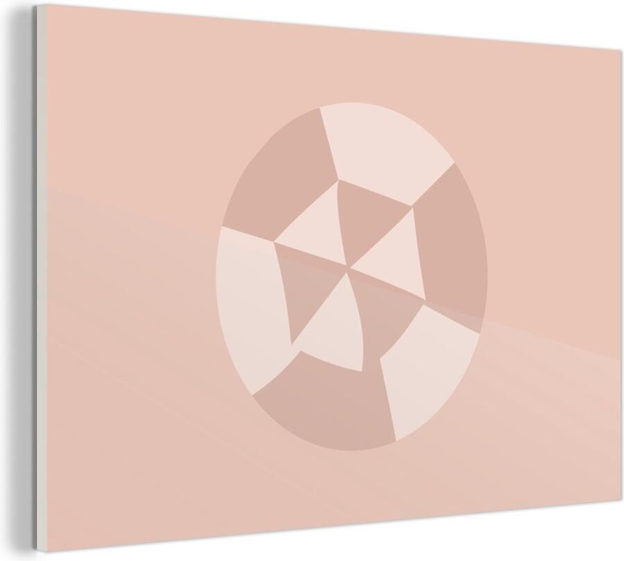 MuchoWow Glasschilderij Zomer Parasol Abstract 150x100 cm Acrylglas Schilderijen Foto op Glas