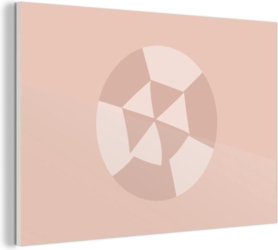 MuchoWow Glasschilderij Zomer Parasol Abstract 90x60 cm Acrylglas Schilderijen Foto op Glas