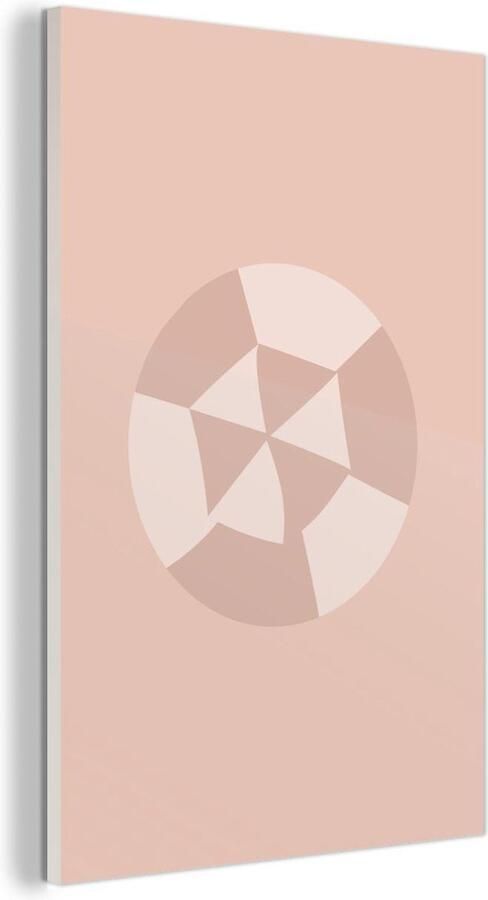 MuchoWow Glasschilderij Zomer Parasol Roze 120x180 cm Acrylglas Schilderijen Foto op Glas