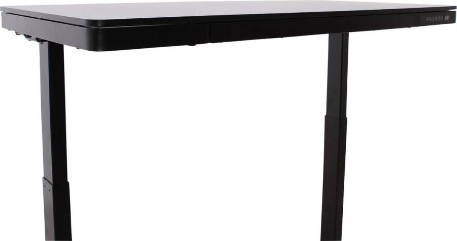 Multi Ratio Zit-sta Bureau Elektrisch Verstelbaar 120x60cm- Home Office Elektrisch Bureau met lade en USB-aansluiting Met geheugenstand Zwart