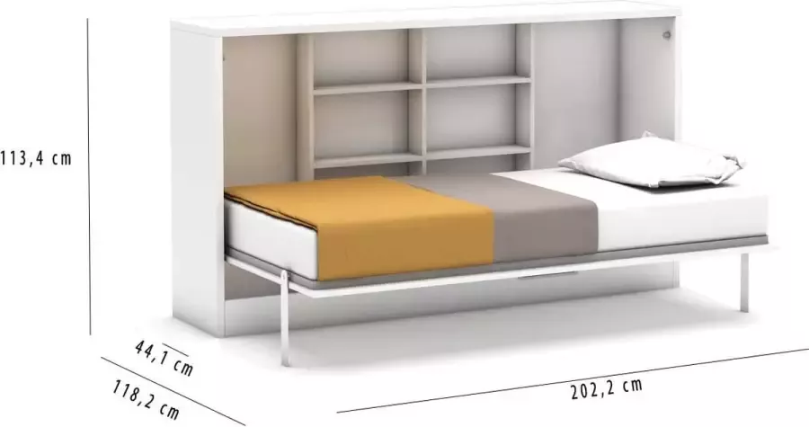 Multimo Eenpersoons Opklapbed 1121