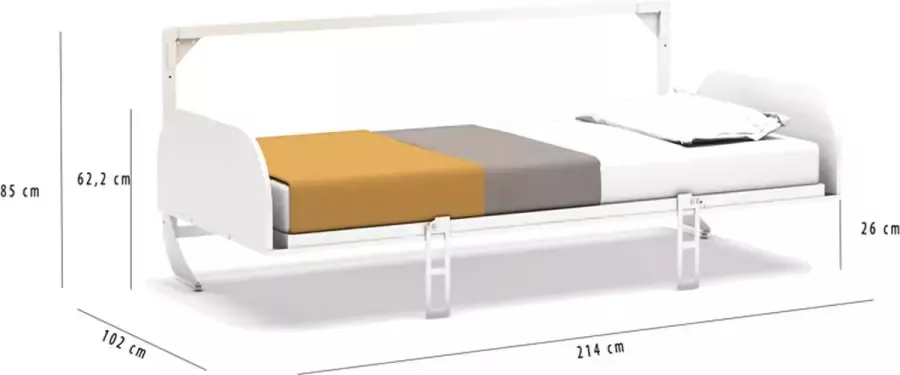 Multimo Eenpersoons Opklapbed 751