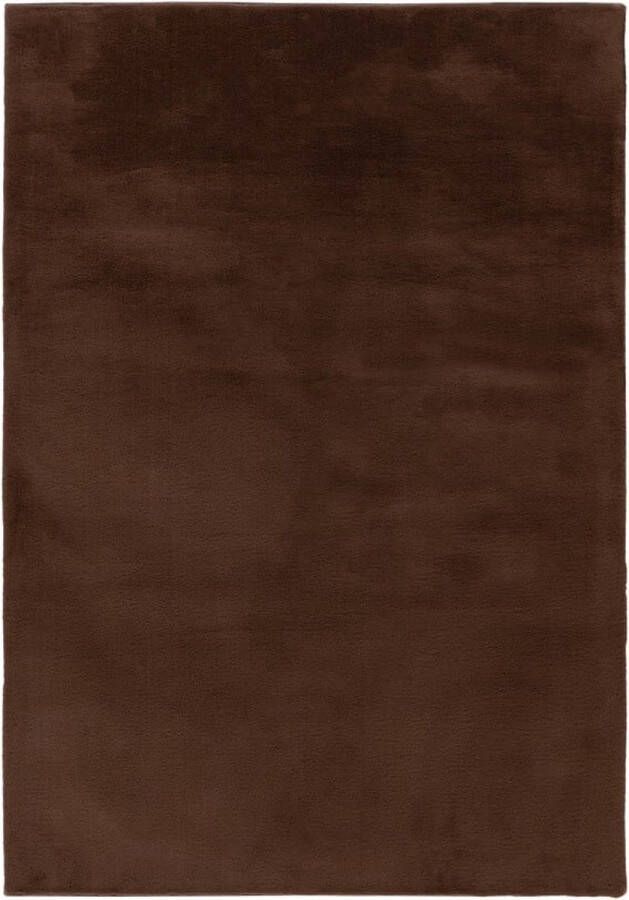 Muratap Emotion Fluffy Vacht Vloerkleed Tapijt Woonkamer Slaapkamer Bruin- 80x150 CM