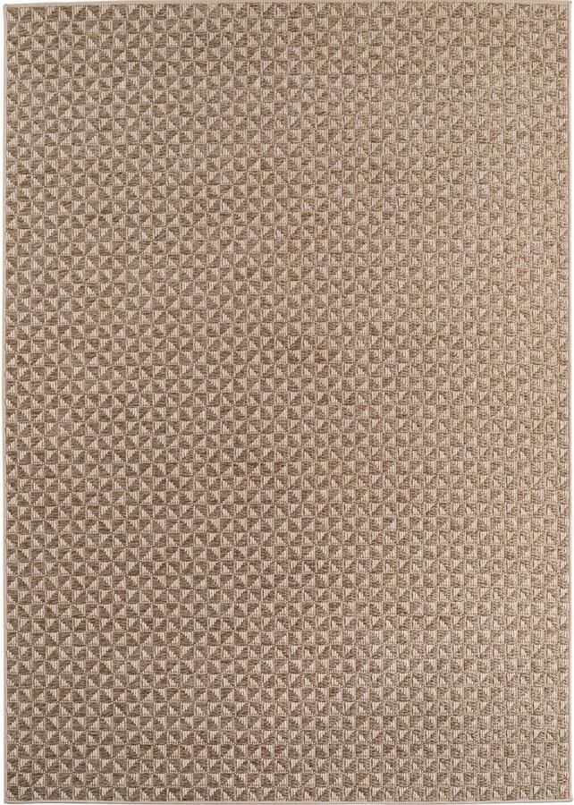 Muratap Buitenkleed IBIZA – Effen Vloerkleed – 3D Look – Voor Tuin Terras & Binnen Beige- 120x170 CM - Foto 2