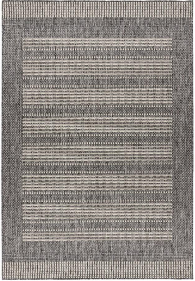 Muratap Casa Buitenkleed – Indoor & Outdoor Sisal-Look Vloerkleed Weerbestendig Tuin Balkonkleed Grijs- 80x150 CM