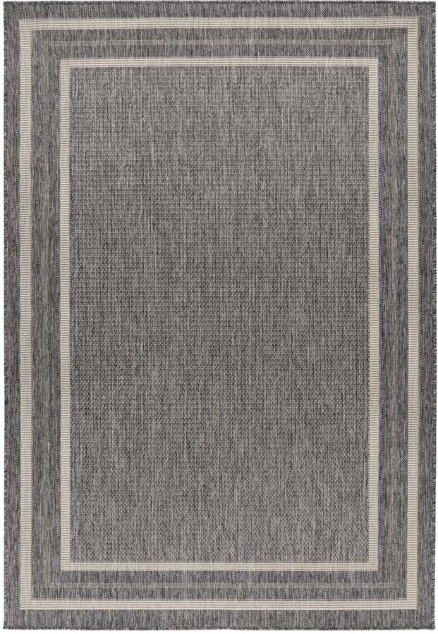 Muratap Casa Home Buitenkleed – Indoor & Outdoor Sisal-Look Vloerkleed Weerbestendig Tuin Balkonkleed Grijs- 120x170 CM