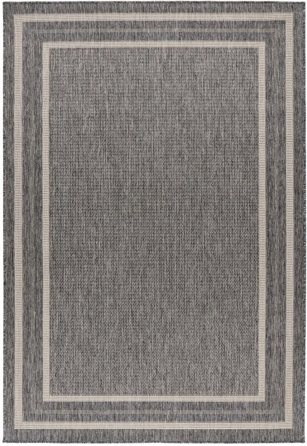 Muratap Casa Home Buitenkleed – Indoor & Outdoor Sisal-Look Vloerkleed Weerbestendig Tuin Balkonkleed Grijs- 80x150 CM