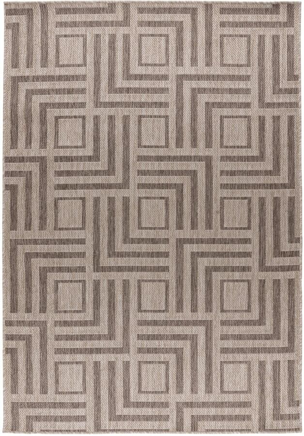 Muratap Casa Milano Buitenkleed – Indoor & Outdoor Sisal-Look Vloerkleed Weerbestendig Tuin Balkonkleed Taupe- 200x290 CM