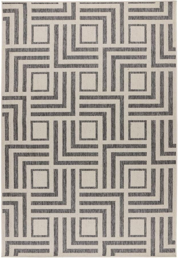 Muratap Casa Milano Buitenkleed – Indoor & Outdoor Sisal-Look Vloerkleed Weerbestendig Tuin Balkonkleed Creme- 160x230 CM