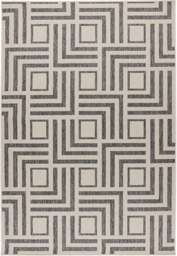 Muratap Casa Milano Buitenkleed – Indoor & Outdoor Sisal-Look Vloerkleed Weerbestendig Tuin Balkonkleed Creme- 120x170 CM