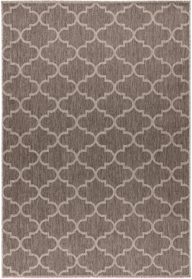 Muratap Casa Oriental Buitenkleed – Indoor & Outdoor Sisal-Look Vloerkleed Weerbestendig Tuin Balkonkleed Taupe- 200x290 CM