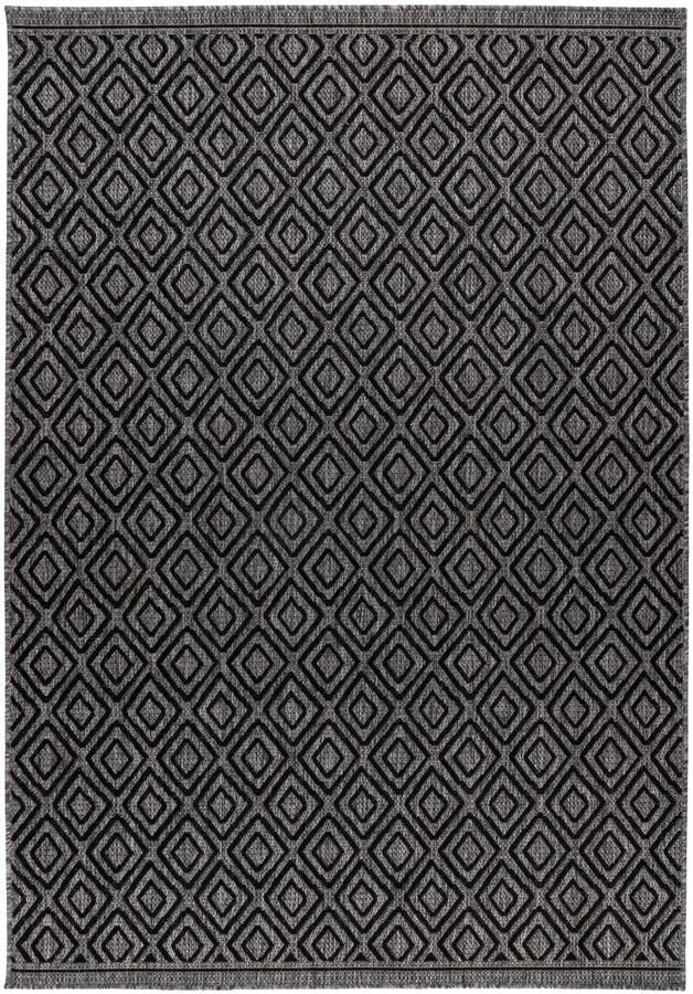 Muratap Casa Style Buitenkleed – Indoor & Outdoor Sisal-Look Vloerkleed Weerbestendig Tuin Balkonkleed Grijs- 120x170 CM