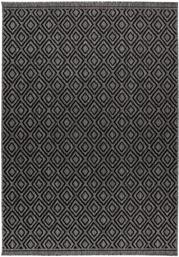 Muratap Casa Style Buitenkleed – Indoor & Outdoor Sisal-Look Vloerkleed Weerbestendig Tuin Balkonkleed Grijs- 160x230 CM