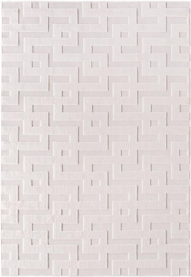 Muratap Doha Buitenkleed Heaven In & Outdoor Vloerkleed voor Tuin Terras Balkon- Creme- 200x290 CM