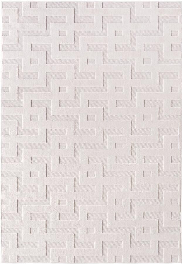 Muratap Doha Buitenkleed Heaven In & Outdoor Vloerkleed voor Tuin Terras Balkon- Creme- 240x340 CM