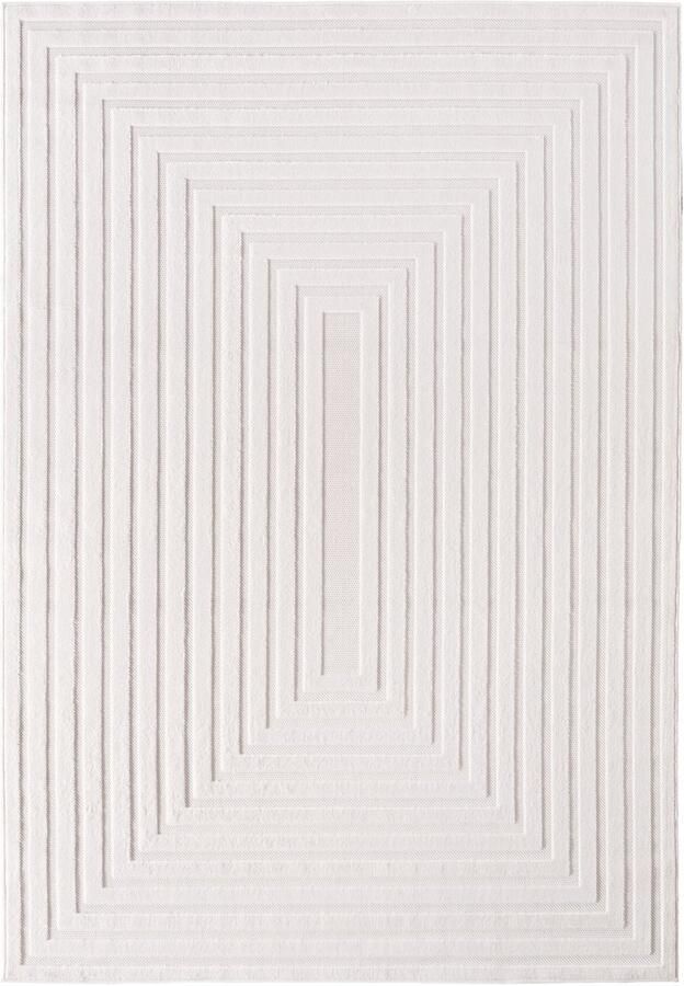 Muratap Doha Buitenkleed Japandi Modern In & Outdoor Vloerkleed voor Tuin Terras Balkon- Creme- 160x230 CM - Foto 2