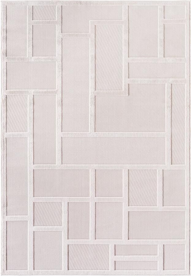 Muratap Doha Buitenkleed Luxury In & Outdoor Vloerkleed voor Tuin Terras Balkon- Creme- 200x290 CM