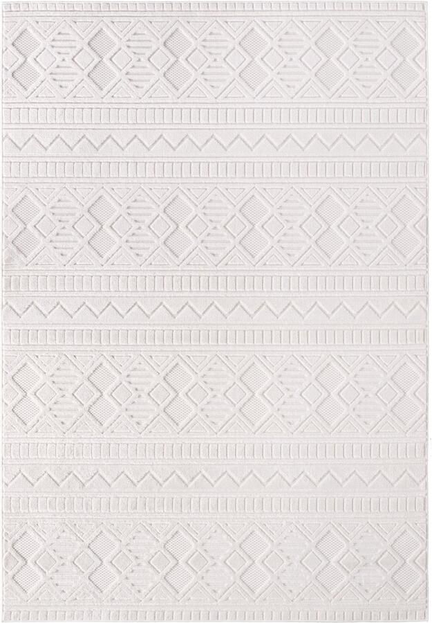 Muratap Doha Buitenkleed Viva In & Outdoor Vloerkleed voor Tuin Terras Balkon- Creme- 200x290 CM