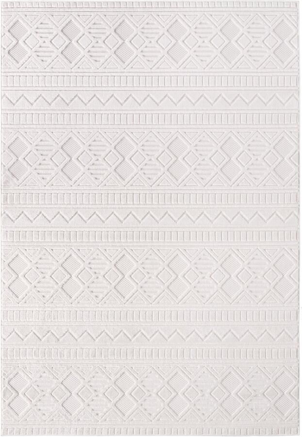 Muratap Doha Buitenkleed Viva In & Outdoor Vloerkleed voor Tuin Terras Balkon- Creme- 240x340 CM