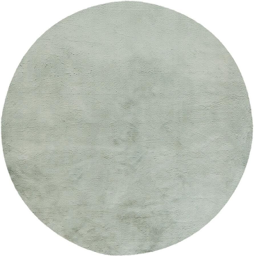 Muratap Tapijtenloods Heaven Vacht Vloerkleed Hoogpolig Soft Touch Pastel Groen- 120 CM ROND - Foto 2