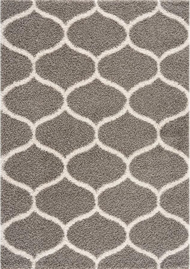 Muratap Hoogpolig Grijs Vloerkleed – Madrid Shaggy Tapijt – Fluffy & Luxe- 160x230 CM - Foto 2