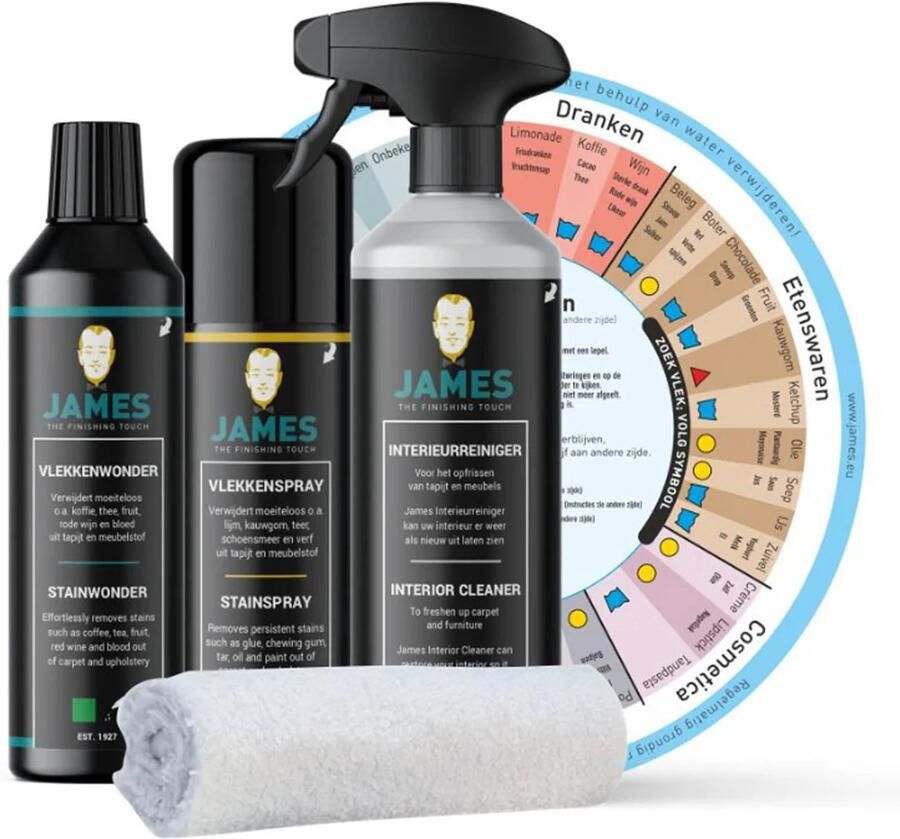 Muratap James Vloerkleed schoonmaakset- James Set Textiel