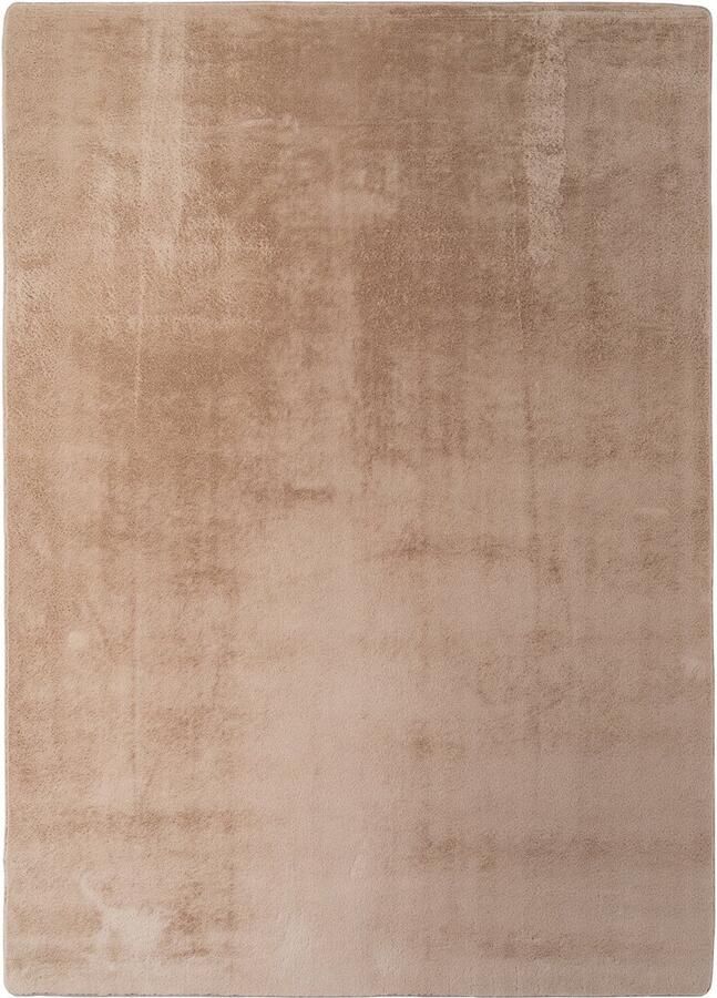 Muratap JOY Effen Soft Rond Vloerkleed – 100% Polyester – Anti-Slip Beige- 160 CM ROND