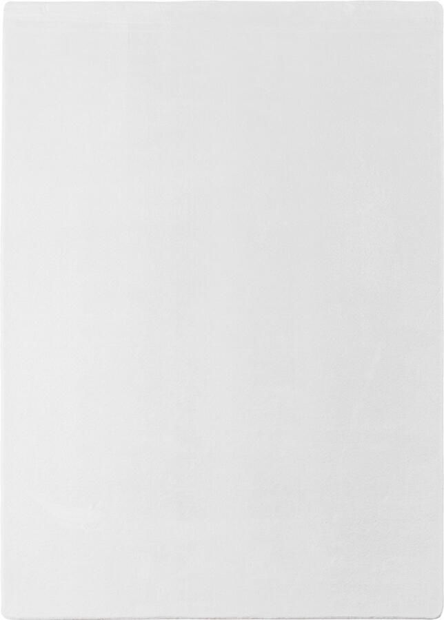 Muratap JOY Effen Soft Vloerkleed – 100% Polyester – Anti-Slip Wit- 80x150 CM