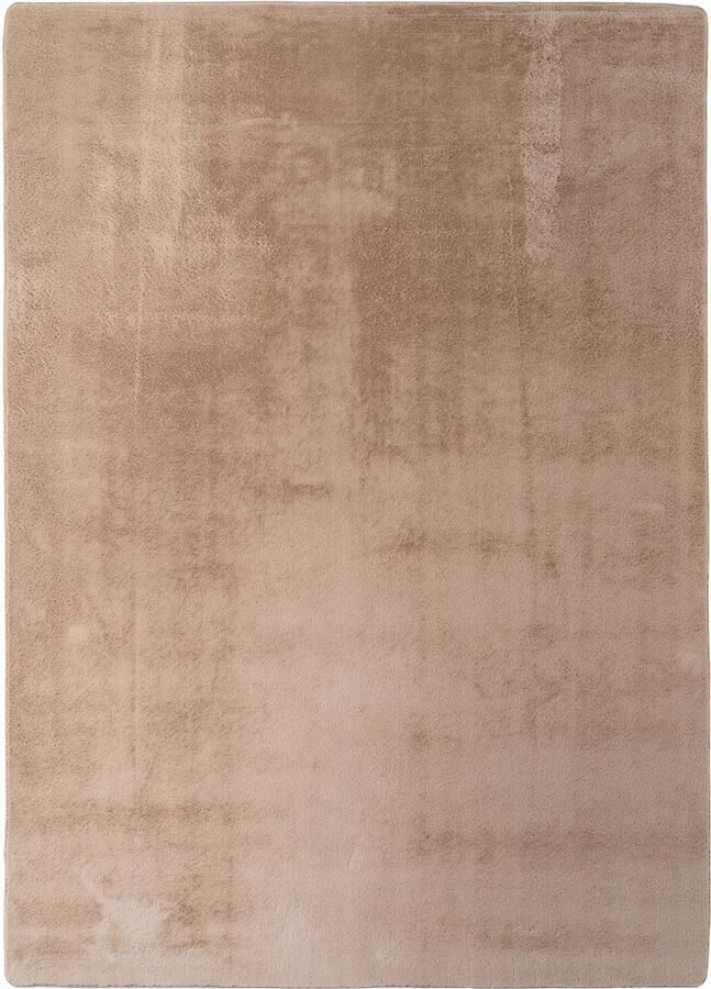 Muratap JOY Effen Soft Vloerkleed – 100% Polyester – Anti-Slip Beige- 240x340 CM