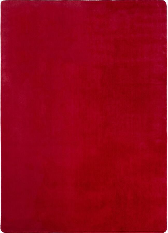 Muratap JOY Effen Soft Vloerkleed – 100% Polyester – Anti-Slip Rood- 120x160 CM