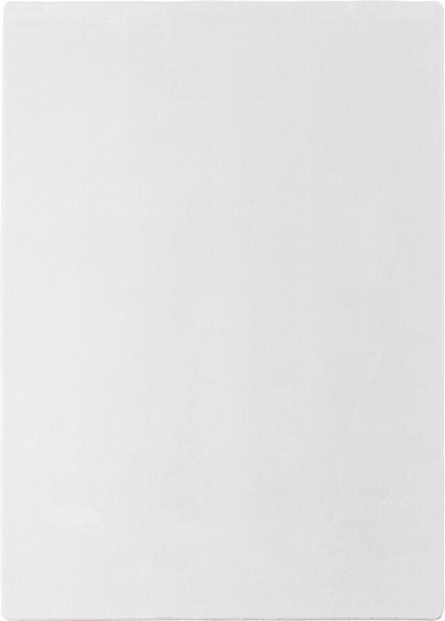 Muratap JOY Effen Soft Vloerkleed – 100% Polyester – Anti-Slip Wit- 120x160 CM