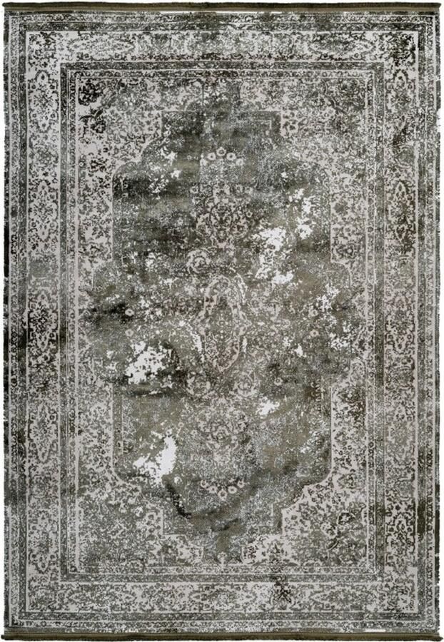 Muratap Luxury Picasso Elysee Vloerkleed Laagpolig Luxe Tapijt Soft Fluweel Groen- 160x230 CM