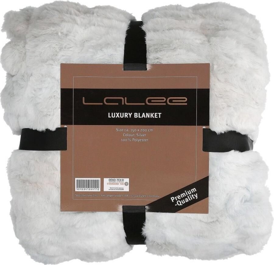 Muratap Luxury Vacht Plaid Zilver- 150x200 CM Superzachte Deken voor Bank of Bed