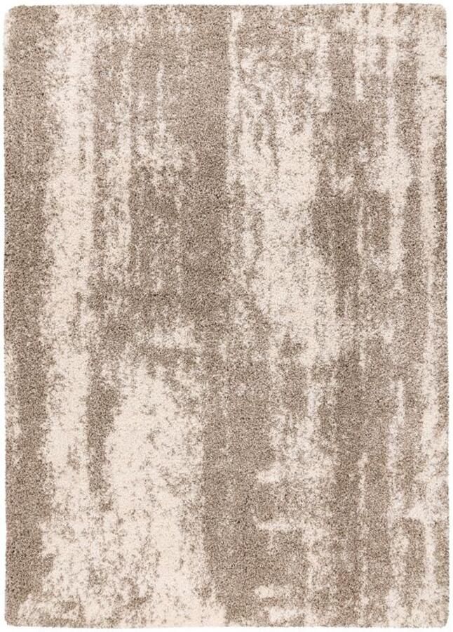 Muratap Mirage Shaggy Hoogpolig Vloerkleed Luxe Gemeleerd Modern Tapijt Beige Creme- 160x230 CM - Foto 4