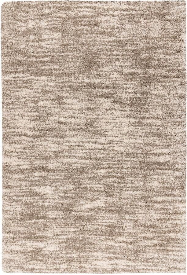 Muratap Mirage Shaggy Hoogpolig Vloerkleed Luxe Gemeleerd Modern Tapijt Beige Creme- 200x290 CM