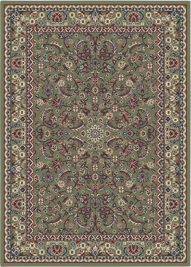 Muratap Nain Klassiek Laagpolig Oosters Vloerkleed Vintage Tapijt Groen- 240x340CM