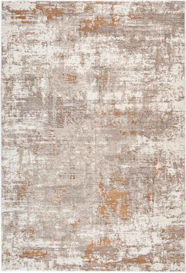 Muratap Paris Fashion Designer Vloerkleed Laagpolig Luxe 3D Effect Velours Polyester Beige- 160x230 CM