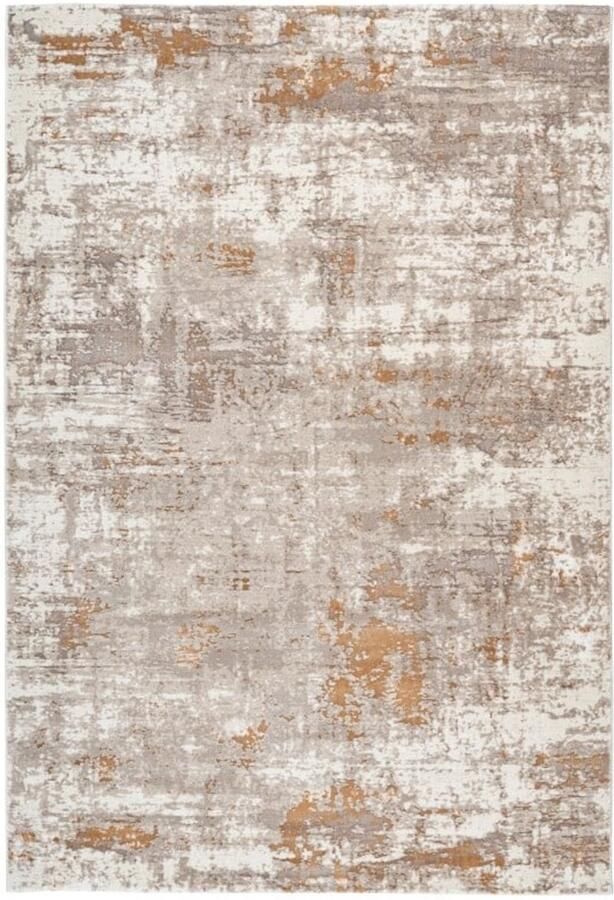 Muratap Paris Fashion Designer Vloerkleed Laagpolig Luxe 3D Effect Velours Polyester Beige- 120x170 CM