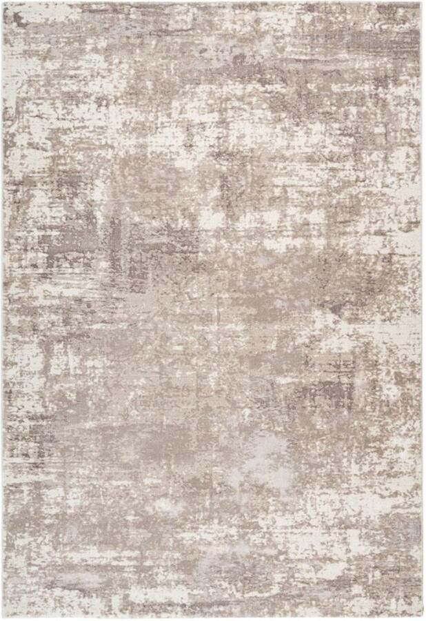 Muratap Paris Fashion Designer Vloerkleed Laagpolig Luxe 3D Effect Velours Polyester Taupe- 80x150 CM